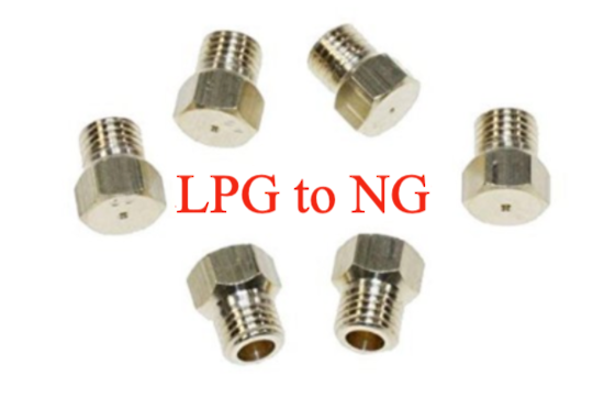 Nozzle gas Jet for Lpg TO NG Oven Cooktop set for 4-6 burner,10020387